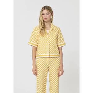 NEW TARA JARMON césar shirt in mimosa